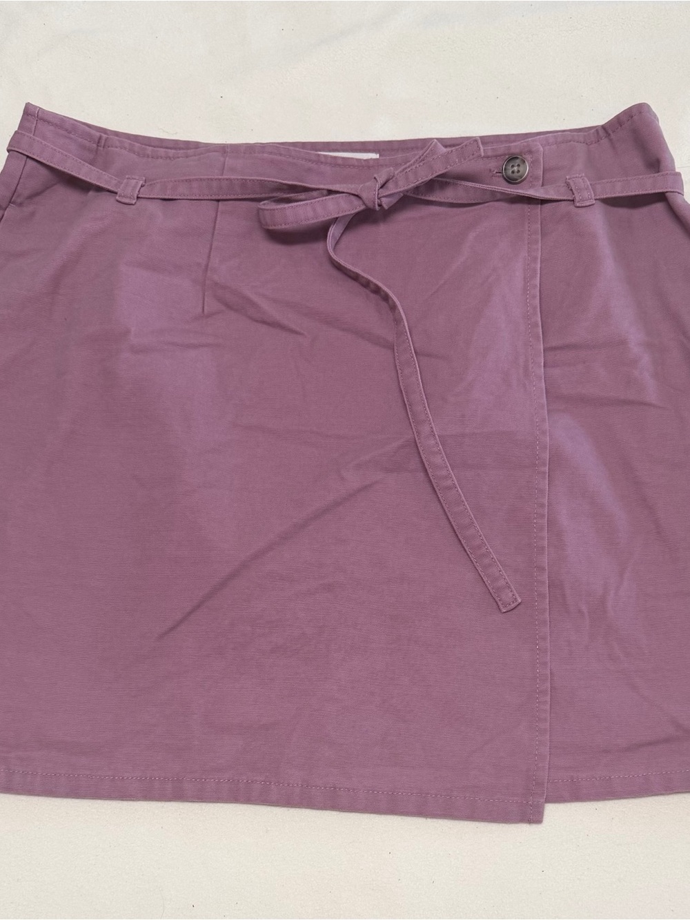 Universal Thread Mauve Wrap-Style Mini Skirt with Tie